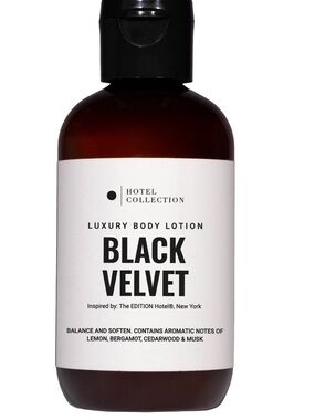 $38 Msrp new hotel collection black velvet body lotion 100ml tsa approved travel